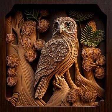 3D модель Glaucidium bolivianum (STL)